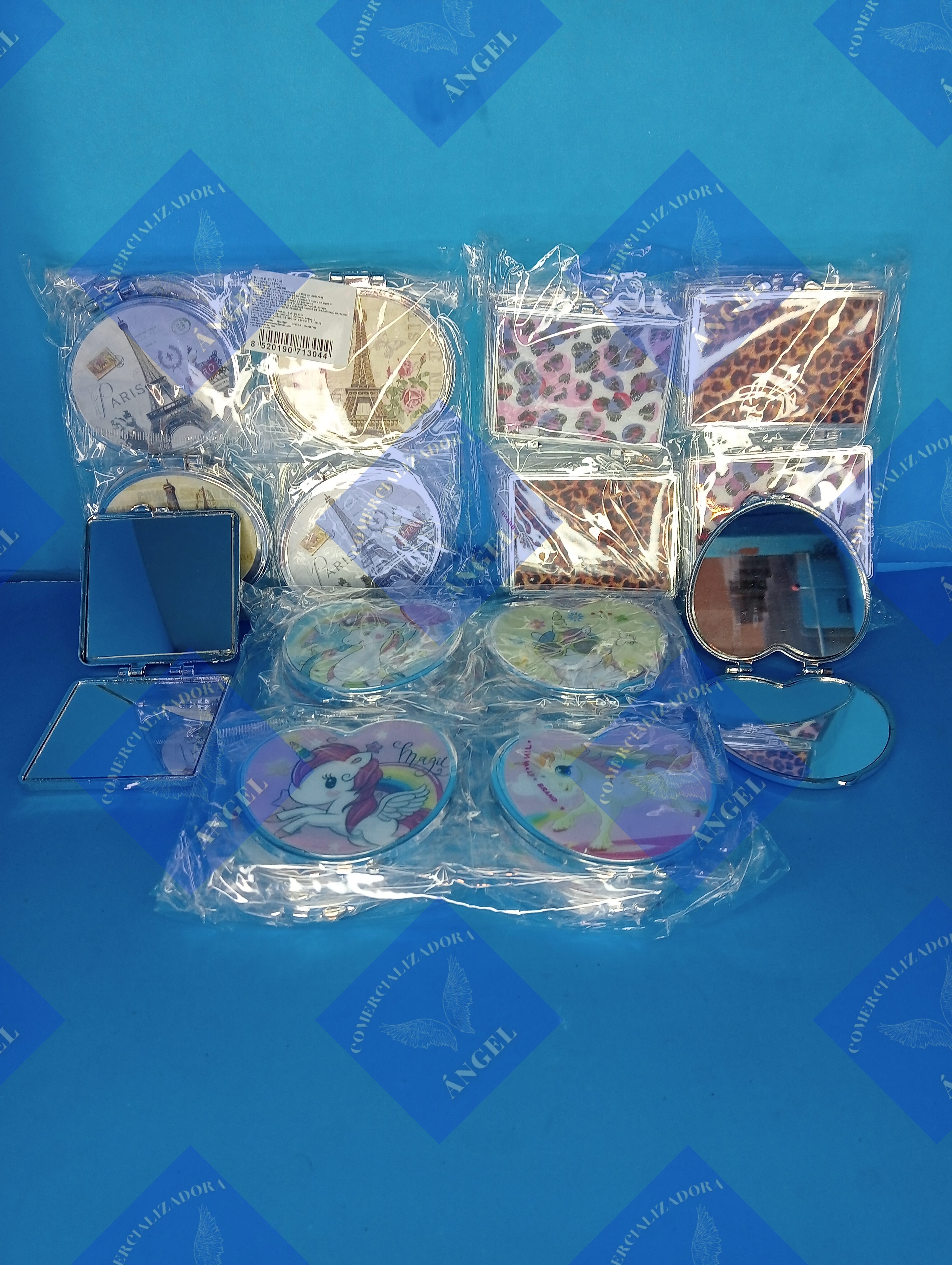 Paquete de 3 Juegos de 12 espejos (varios diseños)